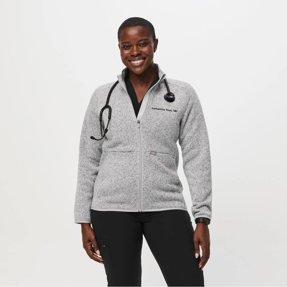 On-Shift Sweater Knit Jacket Figs